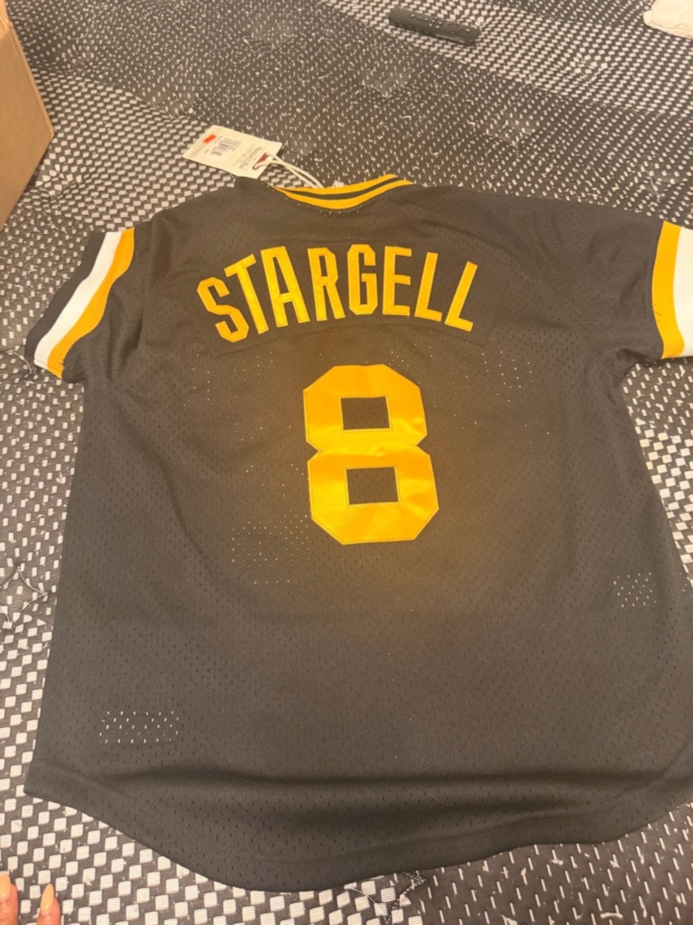 Stargell #8 Black & Gold Baseball Jersey